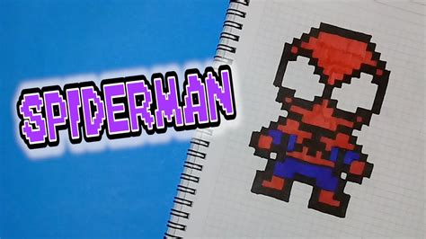 dibujos pixelados spiderman - la conquista de mexico dibujos
